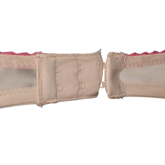 Heidi Klum Intimates Sz 36D Sofia Contour Bra Salmon Pink Cream Lace Cup H75-261 - Picture 6 of 9